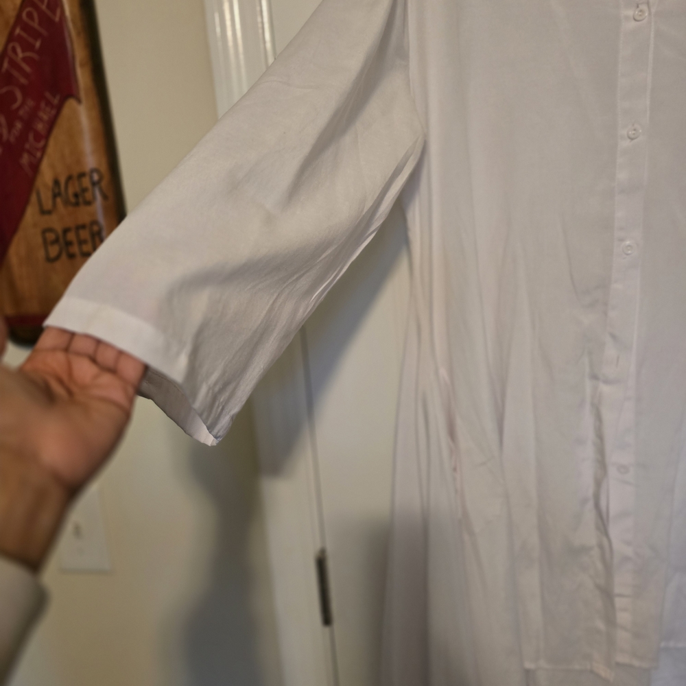 ViVI Classic White Polyester Shirt - Picture 4 of 6